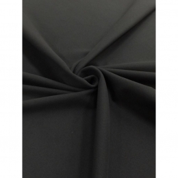  Fekete bolyhos jersey Rugalmas ruházati anyag